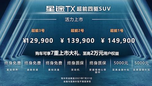 售價(jià)12.99萬元起，星途TX超能四驅(qū)版以高性能C位出道